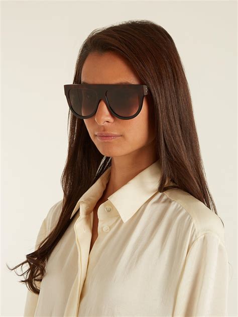 celine shadow d frame sunglasses|authentic celine sunglasses.